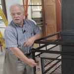 Fred Orthlieb shows the operation of the Van Vleck Refractor's elevating floor.